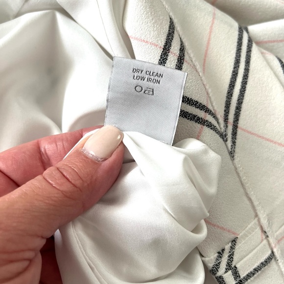 CARLISLE•New York ivory plaid sleeveless sheath dress 2 EUC - Picture 7 of 7